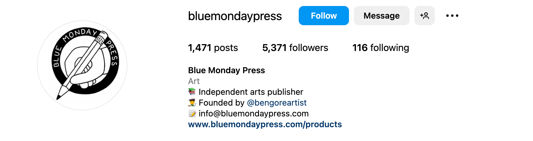 Instagram bio ideas - Blue Monday